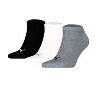 Puma Unisexe Chaussettes Courtes, 3er Paquet - Baskets Uni 3P, Logo, Unicolore