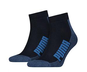 Puma Unisexe Chaussettes de courses rembourrées Quarter Lot de 4
