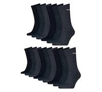 PUMA - Unisexe Chaussettes de Sport 3 Pack, 35-38, Blanc, 321 - Bleu Marine, 43-46