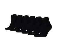 Puma Unisexe Chaussettes Quart, Pack De 6 - Quart Plain ECOM 6P, Logo, Uni