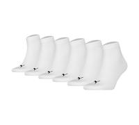 Puma Unisexe Chaussettes Quart, Pack De 6 - Quart Plain ECOM 6P, Logo, Uni