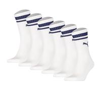 Puma Unisexe Chaussettes Sport,6er Paquet - Crew Héritage,Tennis,Frottee-Sohle
