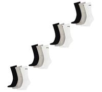 PUMA Unisexe Chaussettes Sport Coton, Lot De 12 Paires Basic, Noir & Gris