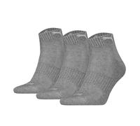 Puma Unisexe Quartersocken, 3er Paquet - Amorti Quart 3P, Logo, Unicolore