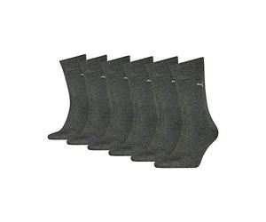 PUMA Unisexe Shorts Ras Du Cou Chaussettes Basic Sport 6er Pack - Anthracite (201), 43/46