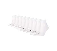 Puma - Quarter Plain 3P, Chaussettes de Sport - Mixte Adulte, Lot de 3, Blanc, 39-42