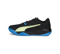 PUMA Unisex's Eliminate Pro II Indoor Court Shoe, Puma Black Fizzy Light Ocean Dive, 43 EU