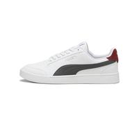 Puma Unisex's Shuffle Sneaker, Puma White Shadow Gray Intense Red, 40.5 EU