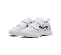 PUMA VARION II V JR Indoor Court Shoe, White Black, 34 EU