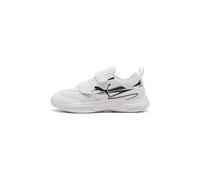 PUMA VARION II V JR Indoor Court Shoe, White Black, 41.5 EU