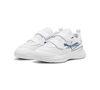 PUMA VARION II V JR Indoor Court Shoe, White-Ultra Blue, 45 EU, Puma Blanc Ultra Bleu, 33 EU