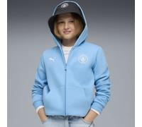 PUMA Veste à capuche FtblEssentials Manchester City Enfant et Adolescent, Vêtements, Light Bleu/Blanc, 11-12Y 11-12Y