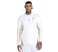 PUMA Veste de survêtement AC Milan pour homme, Blanc mat et doré, XL