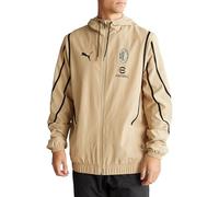 PUMA Veste de survêtement AC MILAN PREMATCH WOVEN Beige, noir. XL
