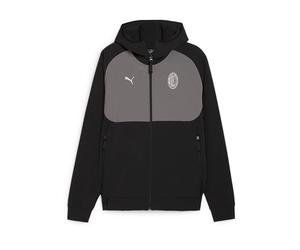 PUMA Veste de survêtement AC MILAN PREMATCH WOVEN Noir et gris M