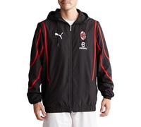 PUMA Veste de survêtement AC MILAN PREMATCH WOVEN Noir et rouge L