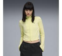 PUMA Veste de survêtement courte ajustée courte DARE TO Femme, Vêtements, Jaune, XL XL