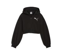 PUMA Veste de survêtement 'Essentials' noir / argent, Taille L