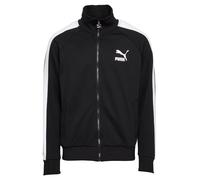 PUMA Veste de survêtement 'Iconic T7' noir / blanc, Taille S