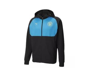 PUMA Veste de survêtement MANCHESTER CITY Noir et bleu XL