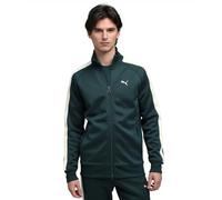 PUMA Veste de survêtement T7 Always on Homme L, Green Terrain Alpine Snow White