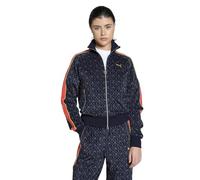 PUMA Vestes d’entraînement 'Road To Unity' bleu marine / gris / rouge orangé, Taille L