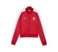 PUMA Veste de survêtement T7 Suisse Femme, Vêtements, Rouge/Blanc, XL XL