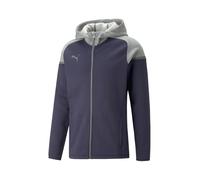 PUMA Veste de survêtement 'TeamCUP Casuals' marine / gris chiné, Taille XXL