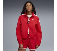 PUMA Veste de survêtement tissée décontractée T7 Femme, Vêtements, Rouge, XS XS
