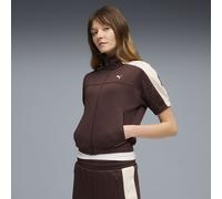 PUMA Veste de survêtement zippée T7 Femme, Vêtements, Marron, S S