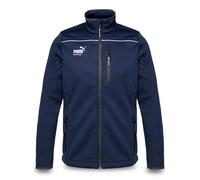 PUMA Workwear Essentials - Veste softshell de qualité supérieure pour homme - Veste de travail en tissu softshell à trois couches - Pour l'artisanat, la production et la construction, Marine, S