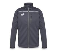 PUMA Veste de travail pour hommes en tissu softshell à trois couches - Déperlante et coupe-vent - Coupe ajustée - Veste softshell veste de travail pour l'artisanat, la production, la logistique et le