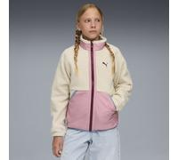 PUMA Veste Hybrid Sherpa Enfant et Adolescent, Vêtements, Blanc, 13-14Y 13-14Y