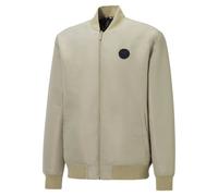 PUMA Veste mi-saison 'Santa Cruz Varsity' kaki / olive / noir / blanc, Taille S