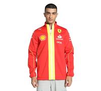 PUMA Veste Softshell d'équipe Scuderia Ferrari 2024 pour hommes - Rouge Brûlé - Taille: L
