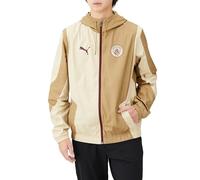 PUMA Veste tissée d'avant-Match 23/24 Manchester City LToasted Granola Beige