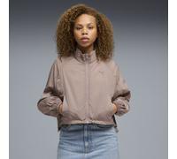 PUMA Veste tissée zippée à coupe décontractée HER Femme, Vêtements, Beige, S S