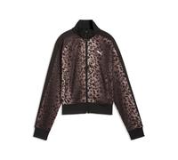 PUMA Vestes d’entraînement 'T7 Leo Luxe' chocolat / cappuccino / noir, Taille L
