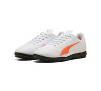 PUMA Vitoria II TT Jr Chaussure de Football, Blanc et Rouge, 35.5 EU
