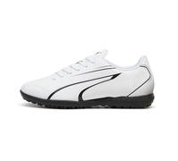 PUMA Vitoria TT Soccer Shoe, White Black, 39 EU