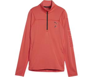 Puma W SEASONS LS 1/4 Polypropylene Rain Cell Sweatshirt M Rouge