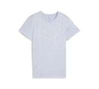 PUMA W TAD Essential Heather Logo Tee, T-Shirts Mixte, Cool Weather Heather,