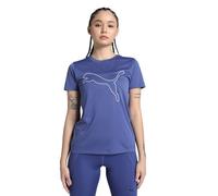 PUMA W TAD Essential Logo Tee, T-Shirts Mixte, Blue Crystal,