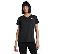 PUMA W TAD Essential Vneck Tee, T-Shirts Mixte, PUMA Black, S