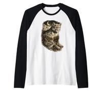 Puma Wildlife Coloré Animal Design Cougar Wildernerness Manche Raglan