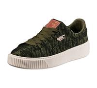 PUMA Women Basket Platform VR Wn's Sneakers Basses, Olive Night-Olive Night, 39