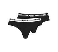Lot de 2 slips brésiliens PUMA Femme, Noir L