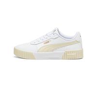 PUMA Women Carina 2.0 Baskets, Puma White Sugared Almond Puma Gold, 37 EU