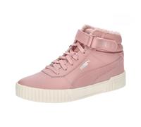 PUMA Women Carina 2.0 Mid Wtr Baskets, Future Pink Silver Alpine Snow Metallic White, 38.5 EU