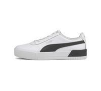 PUMA Women Carina L Baskets, Puma White Puma Black Puma Silver, 42.5 EU